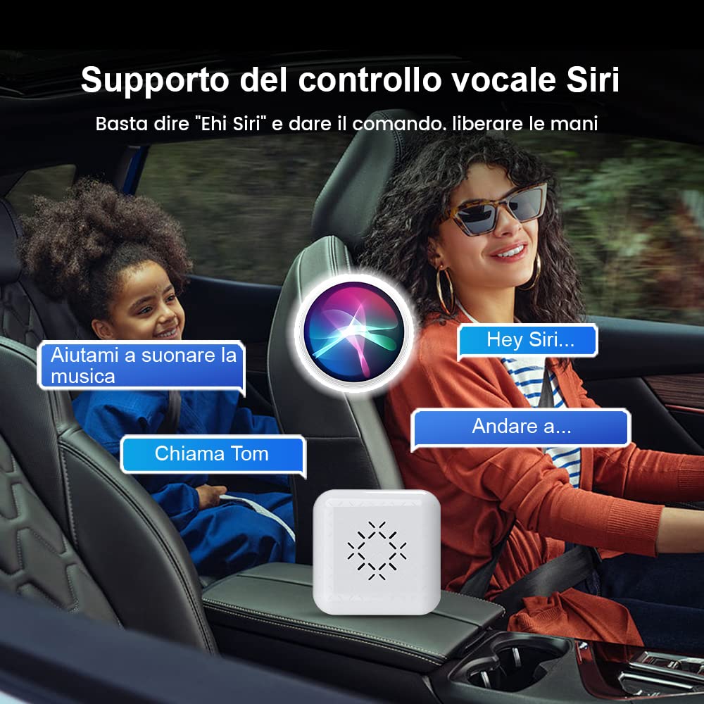 Carlinkit New 3.0 Mini Wireless CarPlay Adapter for Car Play Factory Wired Bluetooth Compatible with Audi/Porsche/VW/Ford/Hyundai/Mercedes/KIA