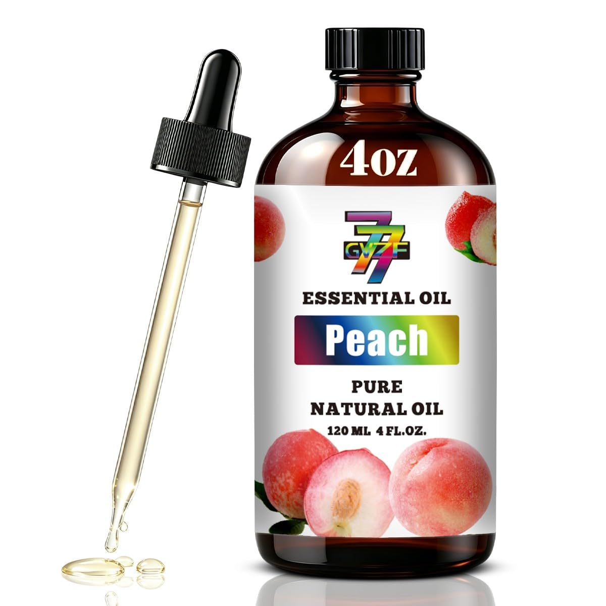 Peach Essential Oil for Diffuser Massage Candles, Peach Oil 4 fl oz