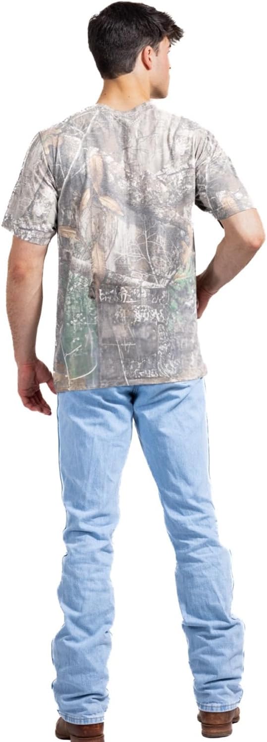 Realtree Faded Camo Jersey Knit Tri-Blend Ultra Soft Crew Neck Shirt - Limited Edition