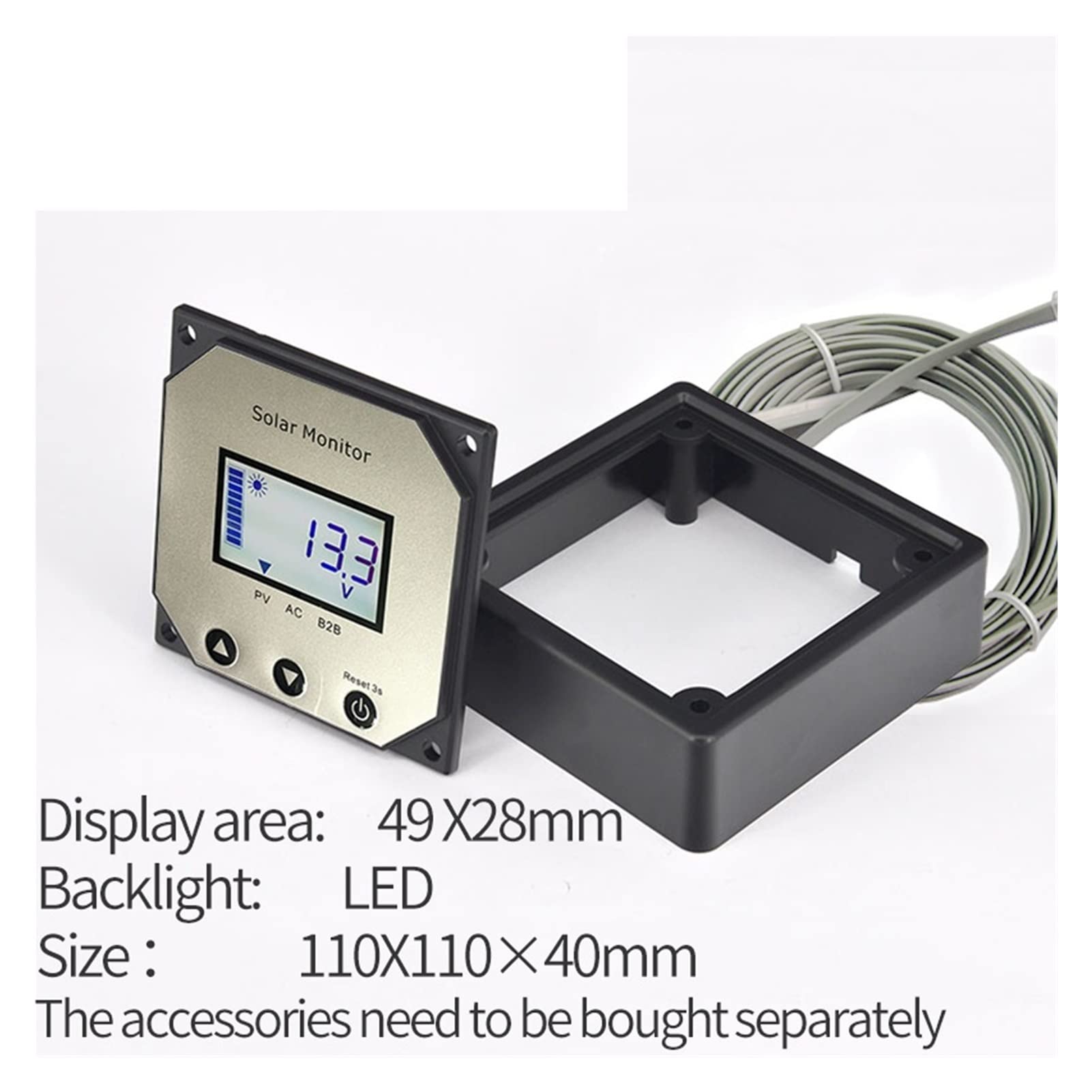 12V 25A Smart Solar Ładowanie kontrolera podwójna akumulator Mppt Regulator słoneczny z Buletooth dla RV Kontroler regulatorów Wysoka wydajność(12V 25A lcd BT)