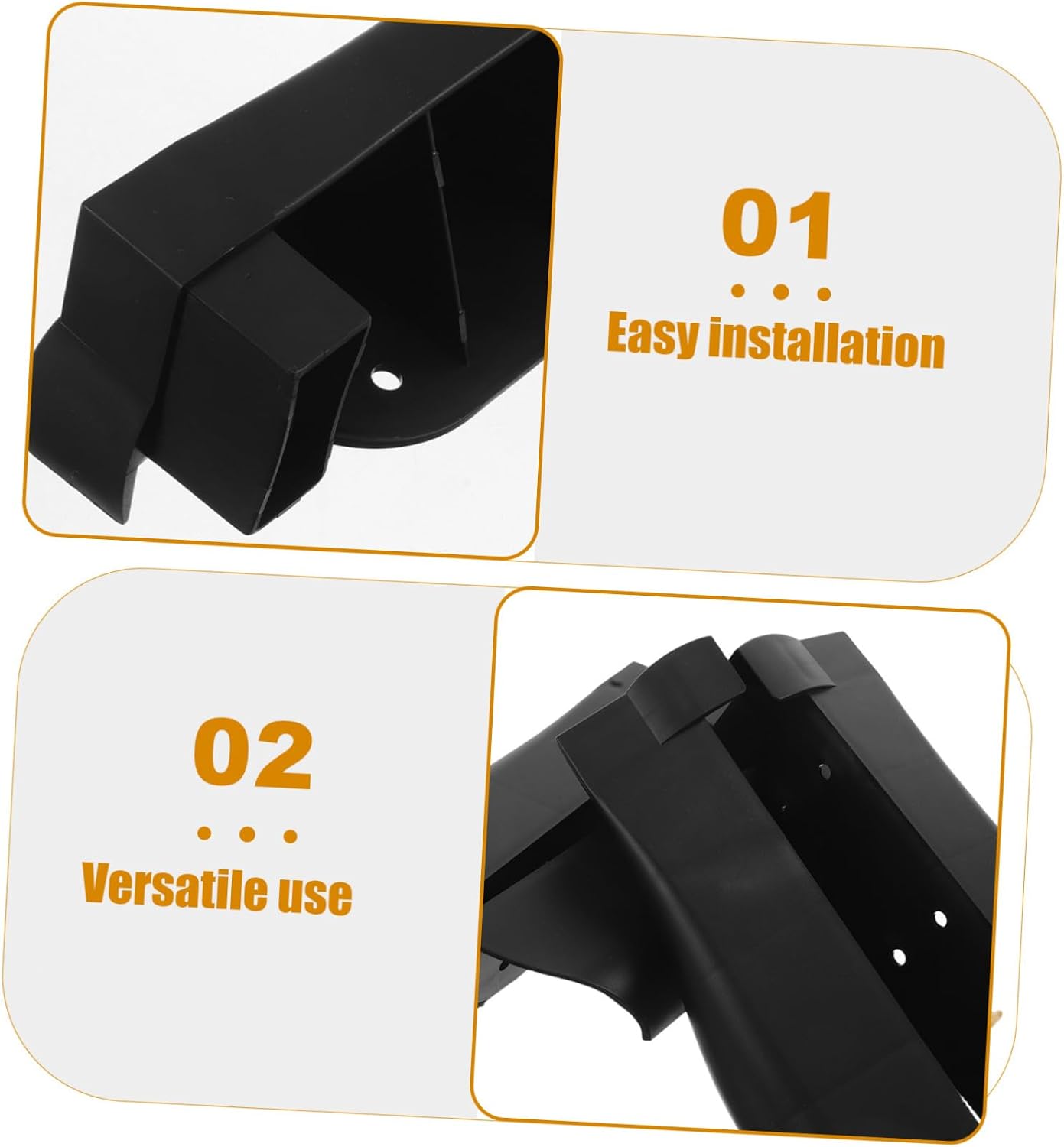 Hemoton Pool Table Corner Caps 4pcs Edge Protectors Cushions for Billiard Table Sturdy Black Rubber Rail Bumpers for Ball and Cue Protection for Adult Pool Players