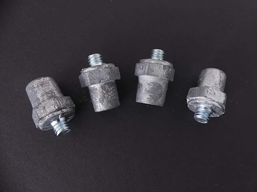 Miniatura 4 de Postes de carga de terminales laterales GM plomo sólido 3/8-16 rosca incluye 2 postes positivos 2 postes negativos TECH TEAM