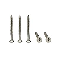 Vista 8 de Tornillos de madera M4x10mm, tornillo Phillips de cabeza plana de acero inoxidable, tornillo autorroscante de cabeza avellanada Phillips