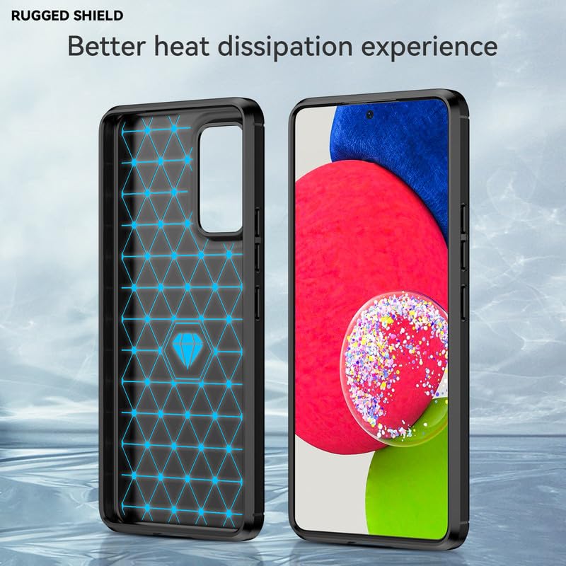 Image of Hybrid Carbon Fiber Back Case for Samsung Galaxy A53 5G (Black)