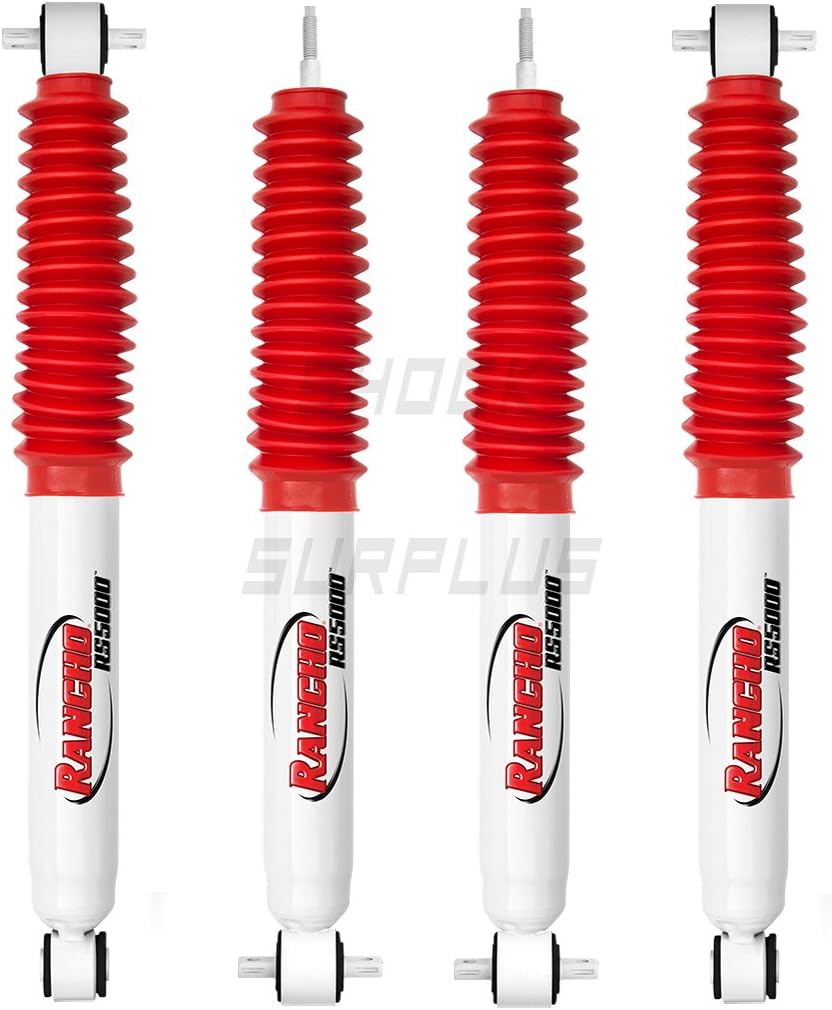 Rancho RS5000 Hydro Shocks Set compatible with 1997-2006 Jeep Wrangler 4WD w/2.5-4" Lift TJ LJ