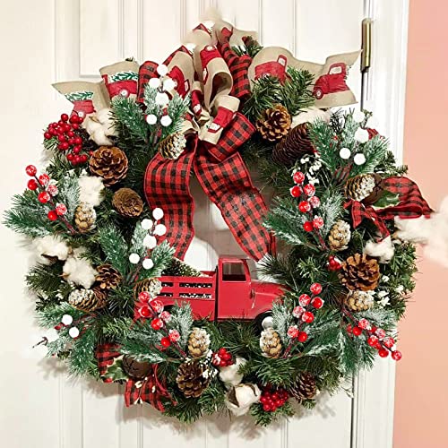 Ruidazon 8 Pcs 9’’ Red Berry Picks Stems Artificial Pine Cones Branches Christmas Floral Picks With Holly Stem For Diy Wreath Making Supplies Garland Crafts Winter Wedding New Year Decorations #TOP4