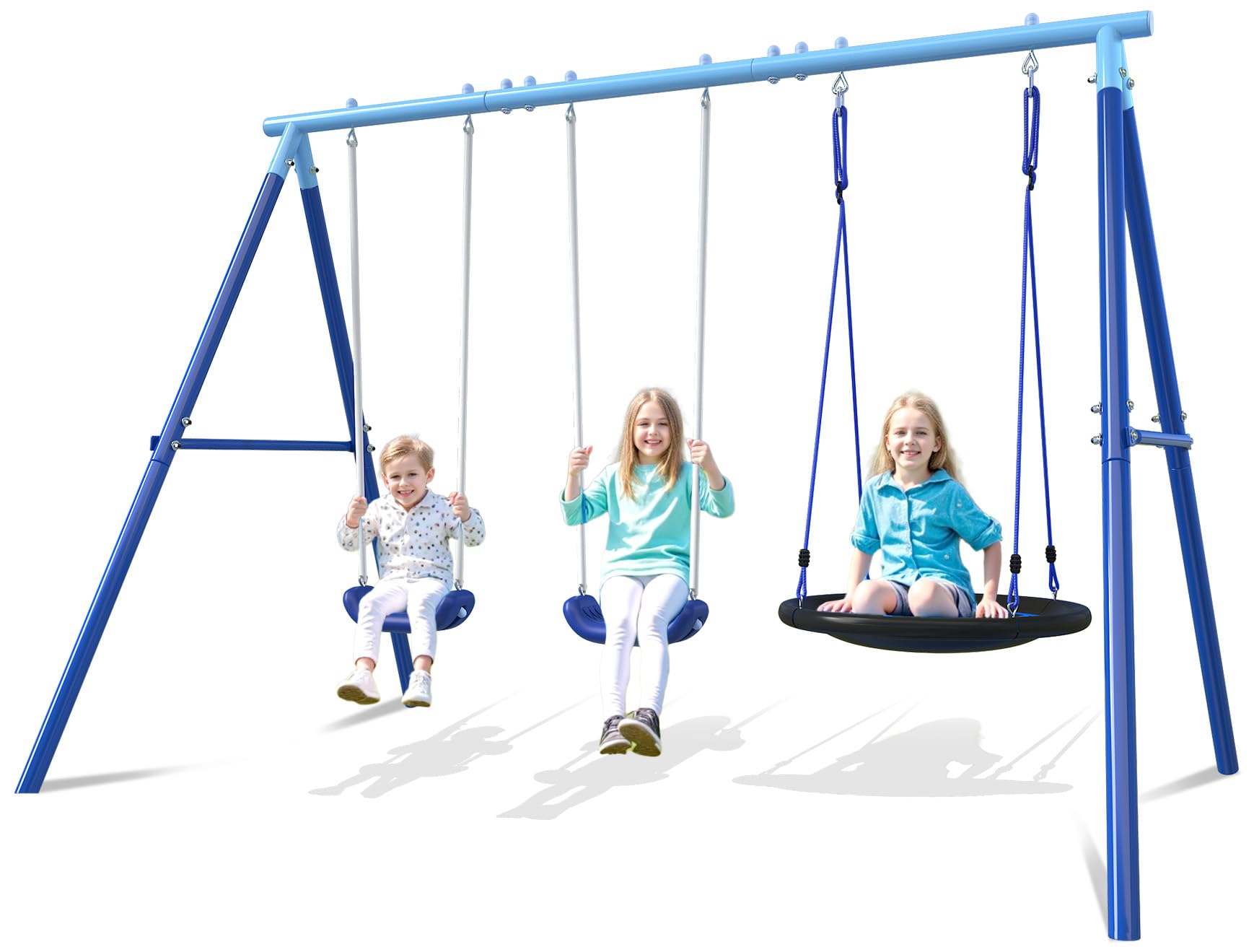 Hpyfov 3-in-1 Swing Set