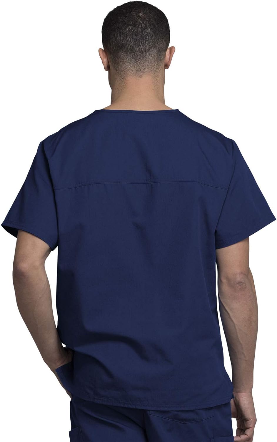 Cherokee V-Neck Men's Scrub Top with Chest Pocket, Durable, Fade Resistant and Easy Care - Image 4