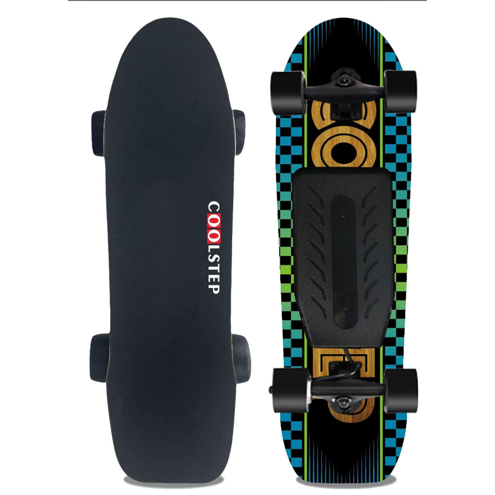 GLWABOMARS Electric Skateboard with Remote, 800W Electric Longboard, 26 Mph Top Speed & 16 Miles Range, Max Load 300lbs, Safety Sandpaper, Suitable for Adults & Teens Beginner Dualdrive-C