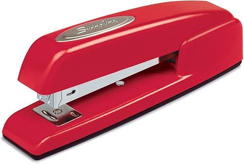 Swingline Grapadoras, 747, Negocios, Manual, Capacidad de 25 hojas, Escritorio, Rojo Río, Caja de 6