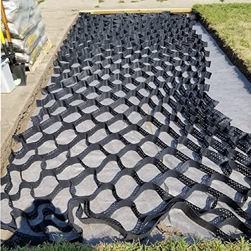 Stabilisateur Gravier Gazon Dalle Stabilisatrice Stationnement Extensible Géogrille 2" Profondeur, Gravier En Polyéthylène Perméable En Nid D'abeille/stabilisateur De Grille De Sol Pour Allée/arrière Cover