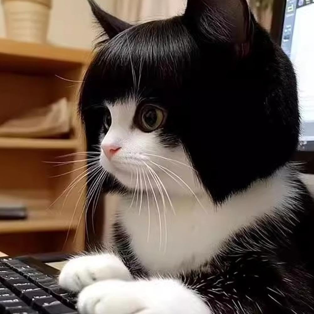 Amazon | 猫 かつら 猫被り物 かつら ペットウィッグ 面白いペット 