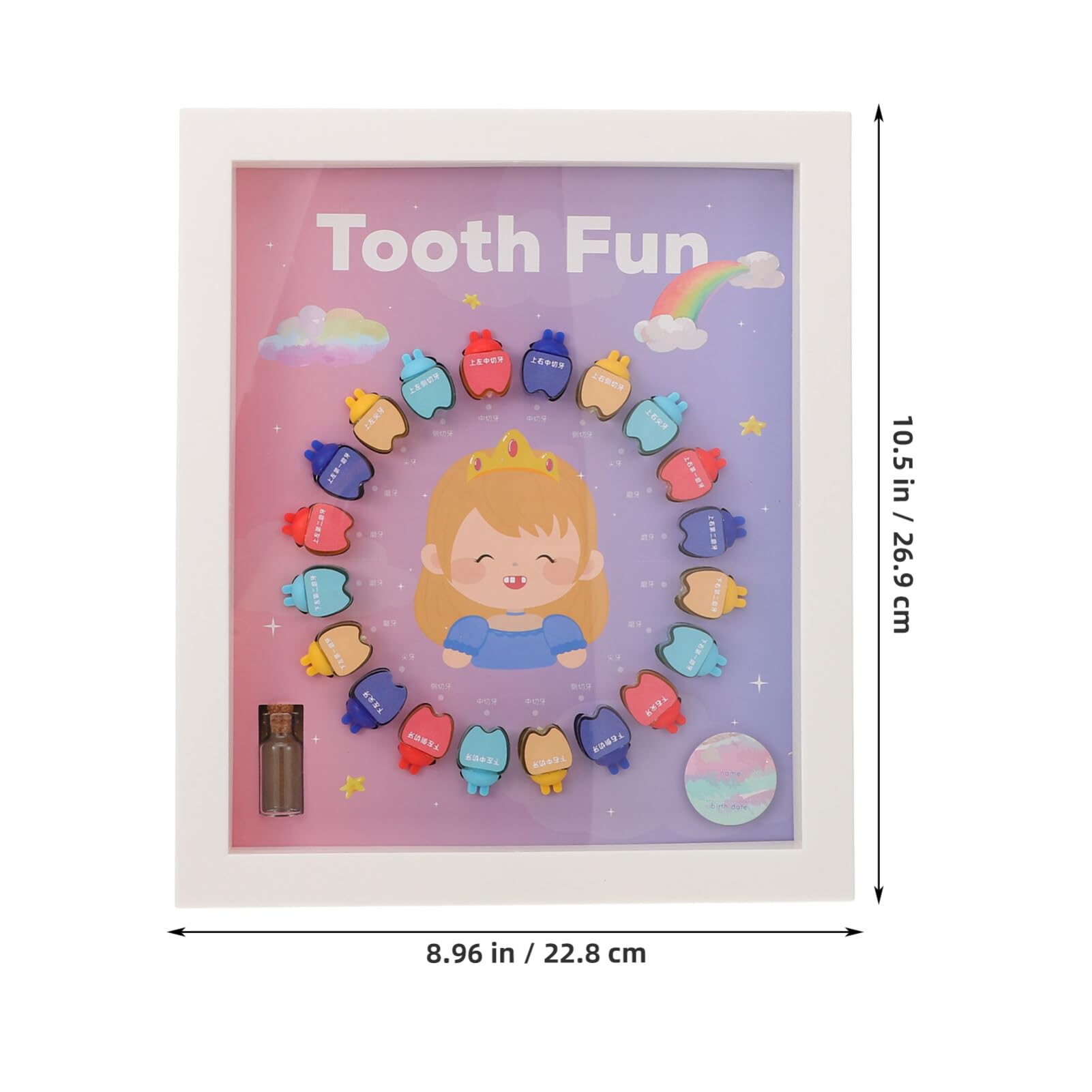 Toyvian 1ensemble Boîte à Dents De Lait Pour Garçon Fille Coffret Souvenir Avec Compartiments Internes Rangement Pratique Et Légère Pour Dents De Garçon Fille Design Adorable Et Sûr