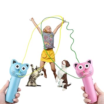 ND Rope Launcher Toy, Rope Propeller Creative Party with Rope Controller, 2 Decompression Toys, Your Children and Pets Love This Gift Rope Toy, Happy Indoor Toys and Outdoor Toys for Family Members