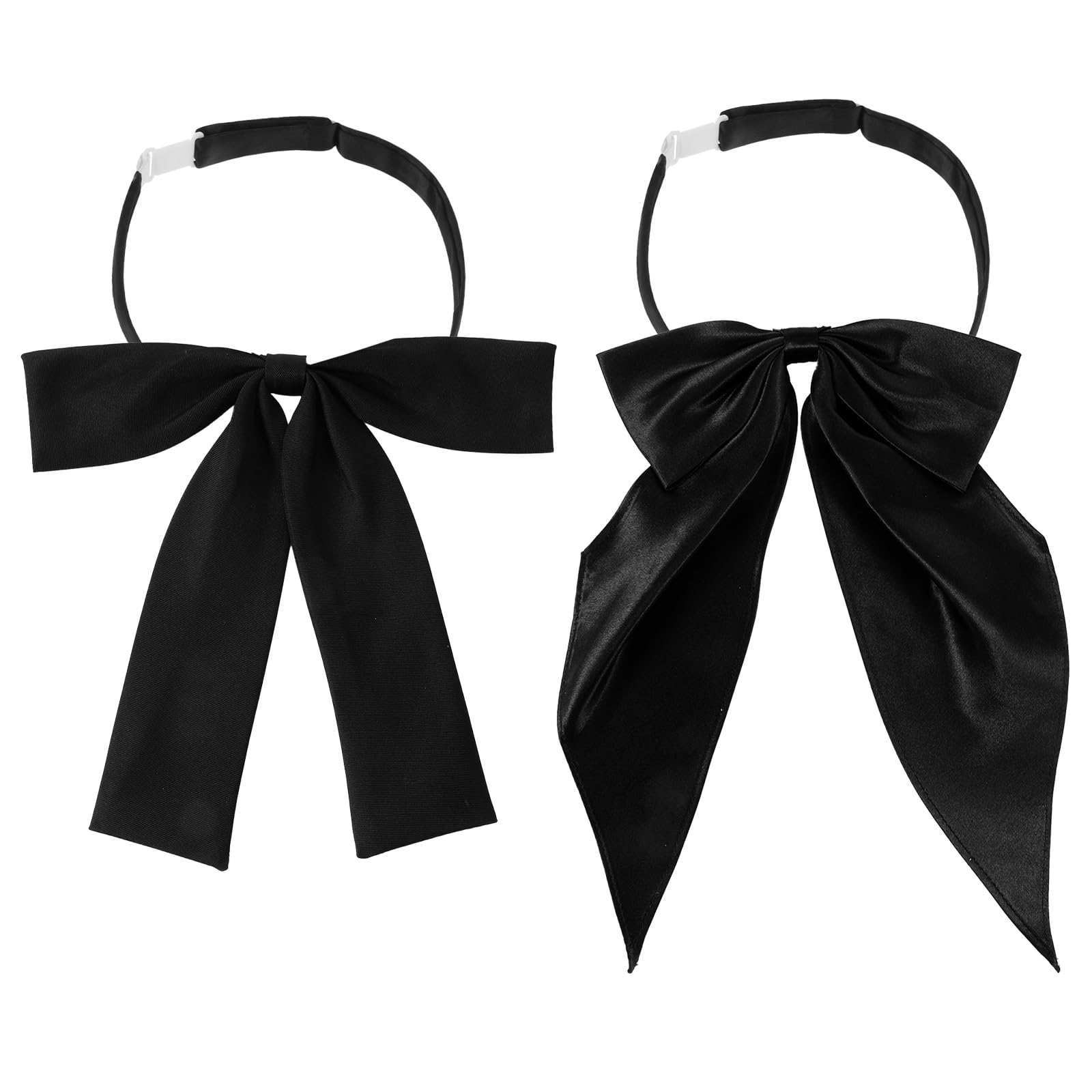 Tucnoeu Bow Tie for Women - 2Pcs Women's Bow Ties,Pre-tied Adjustable Bowties