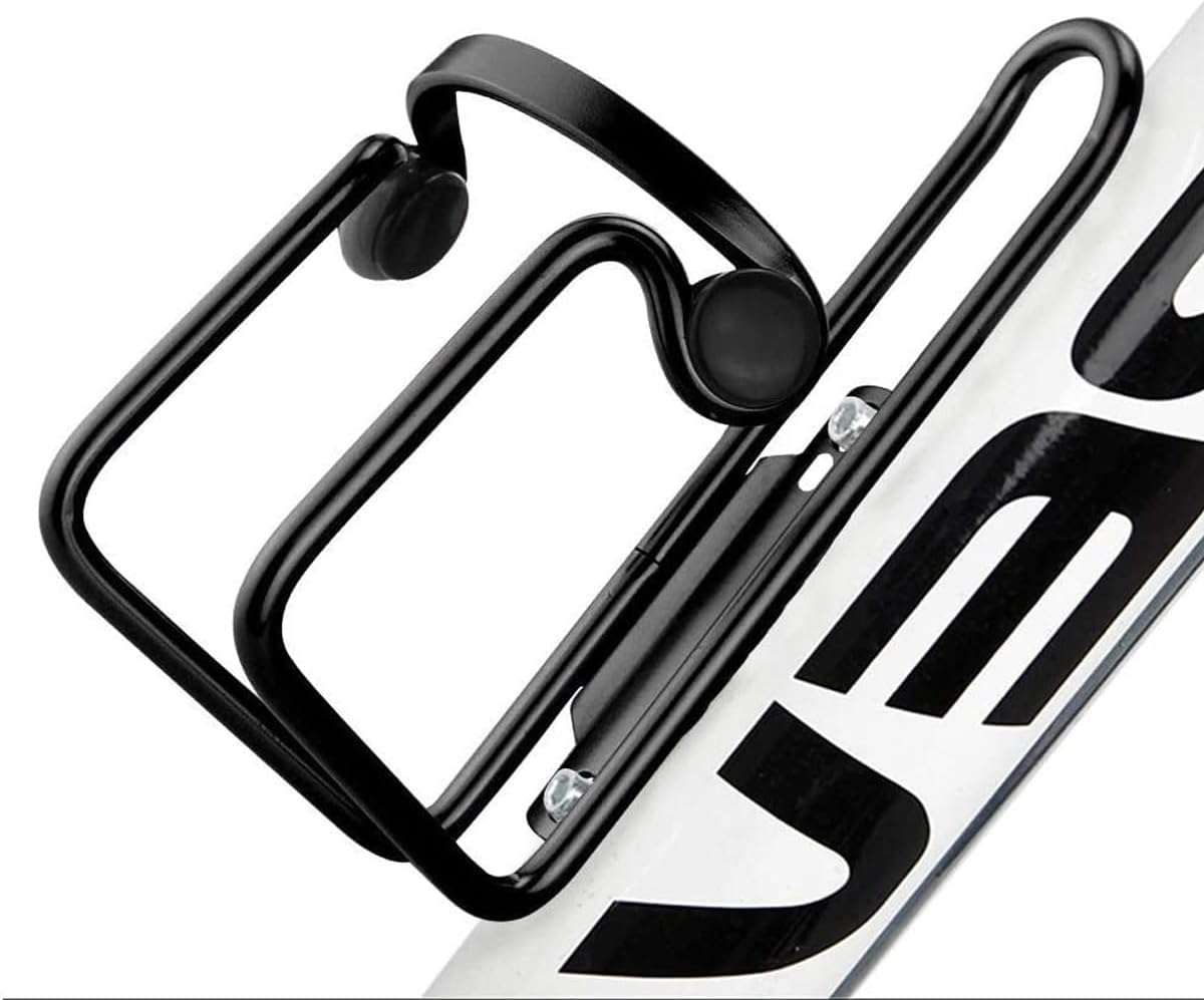 Toddmomy Adjustable Bike Water Bottle Holder Lightweight Aluminum Side Entry Cage for Road Mountain Folding Bikes 5.90X3.14X3.03 Inches