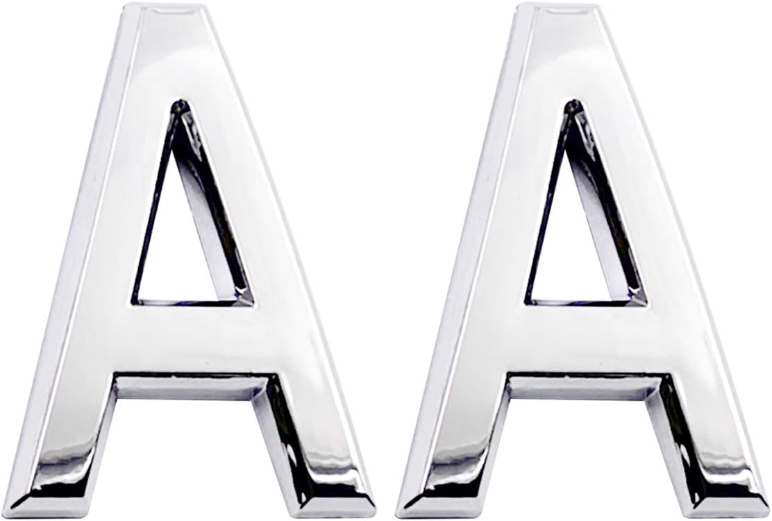 36 Pieces 3D Mailbox Number 09 Stickers and Letters Symbols Alphabet Adhesive