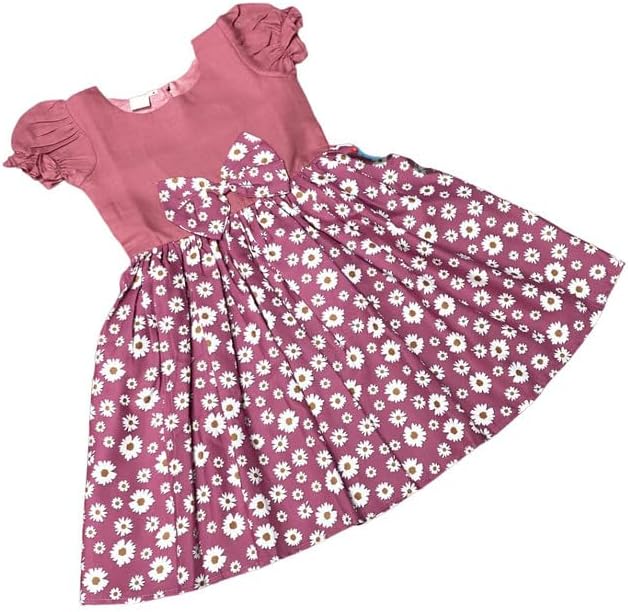 Niren Enterprise Multipatteren Baby Girl's Knee Length Frocks with Digital Prints