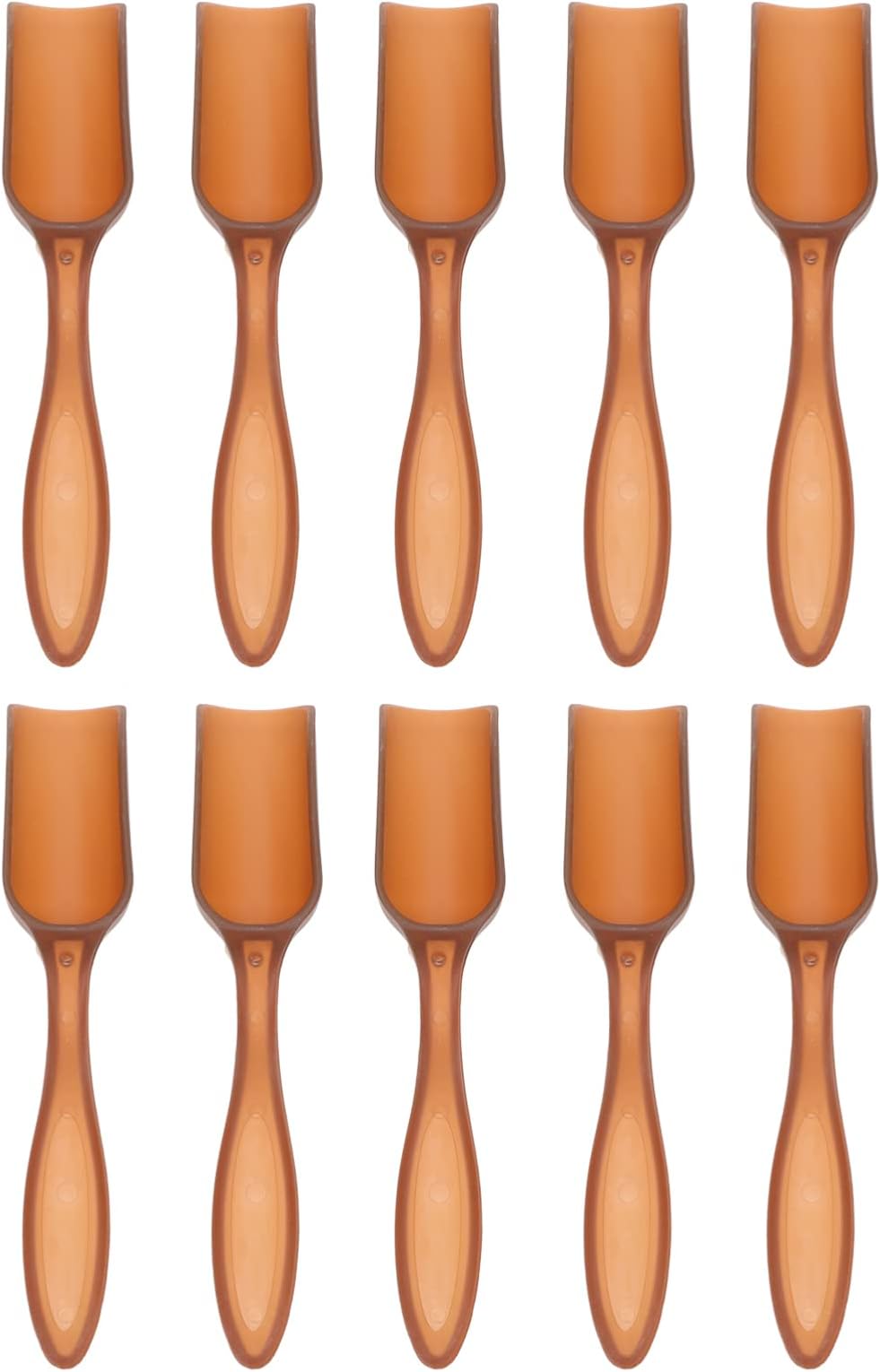 Yardwe 10pcs Soil Kids Playset Mini Scoops Chocolate Tools Plastic Hand Trowel Plastic Garden Shovel Succulents Plastic Shovel Spoons Soil Gardening Scoop Balcony Garden Shovel Sand