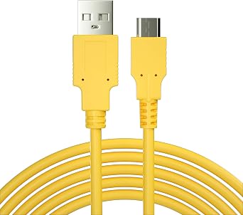 ECHZOVE Yellow Charging Cable for Nintendo Switch lite, Charger Compatible with Nintendo Switch - Yellow 4.92ft