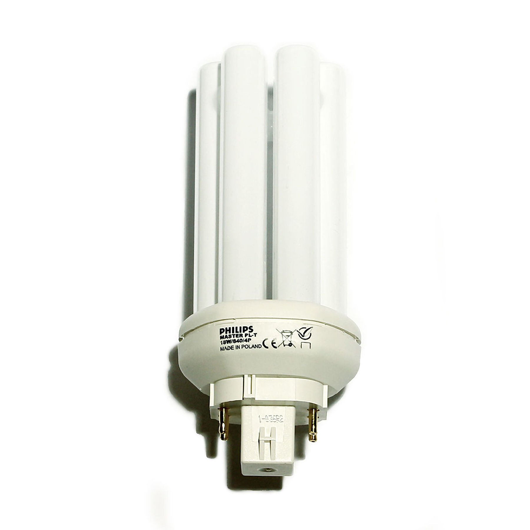 Neutral White PL-T 18 watt 840 Neutral White 4P GX24q-2 - Philips.