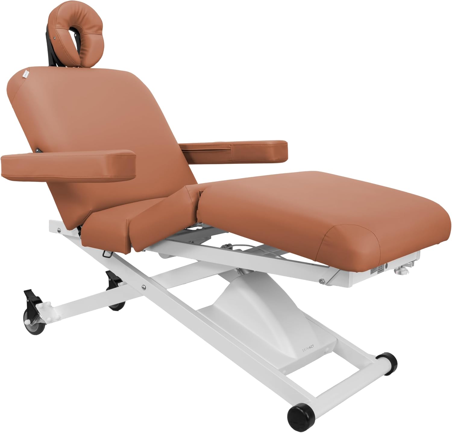 SKINACT Cleo Electric Spa Treatment Table, Facial Massage Bed ADA Compliant (Camel)