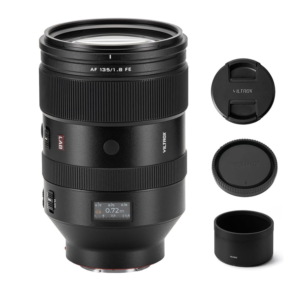 lente fotocamcografa viltrox af 135 mm f1.8 full frame auto focus