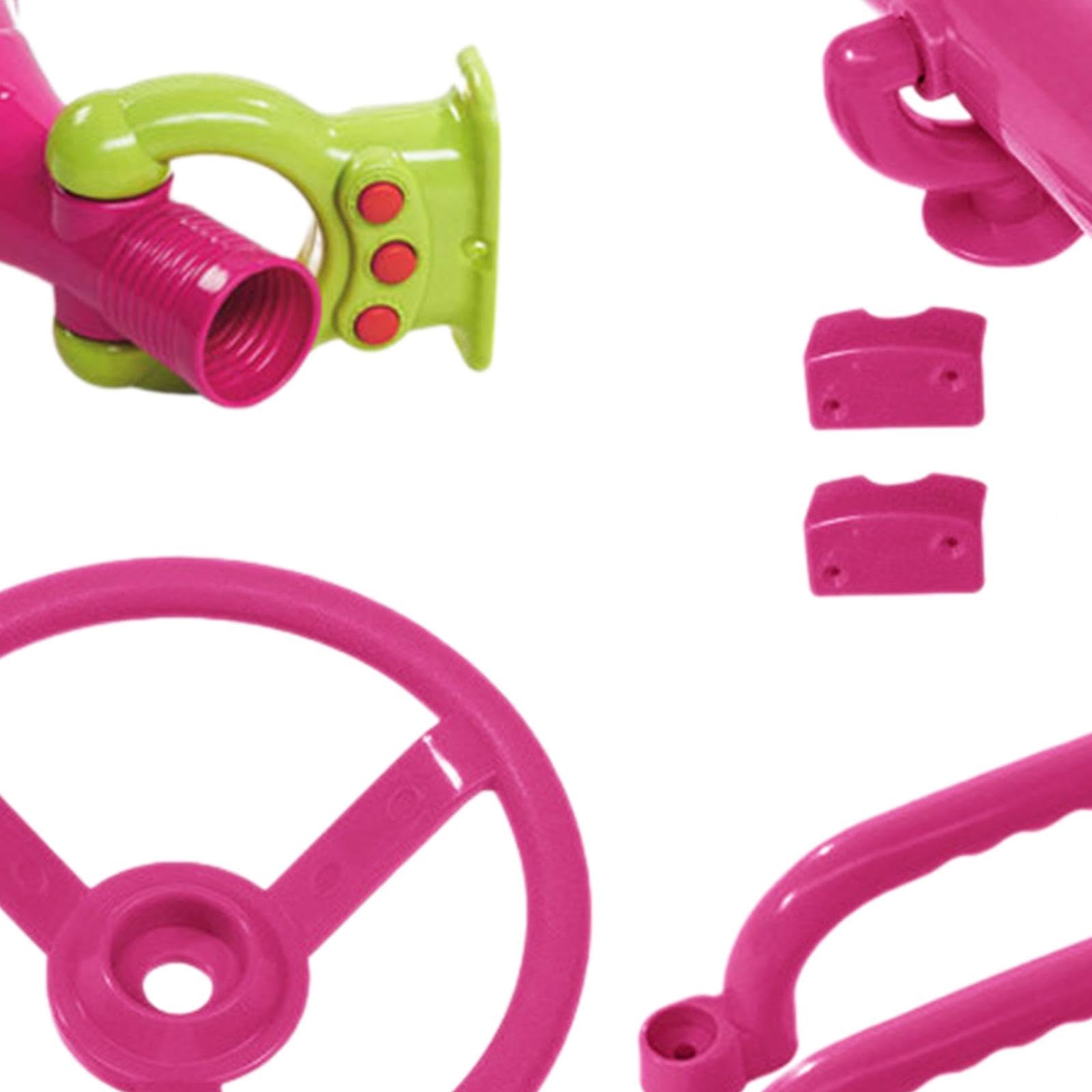 4-teiliges Spielplatz-Set für Kinder, Schaukelanbau in Pink