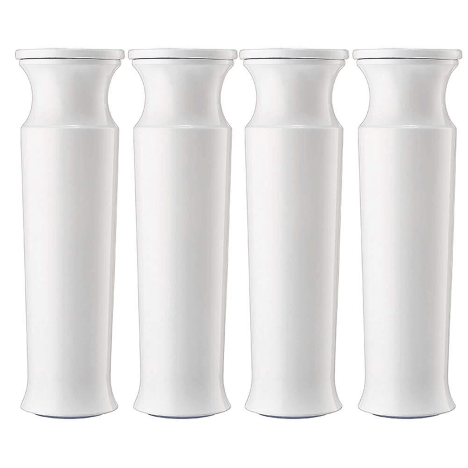 UYHBCNQD Adjustable Furniture Legs 4Pcs Replacement Legs Set Aluminum Table Feet Furniture Foot Rubber Support Legs Cabinet Leg Extenders(Wei�,8cm/3in)