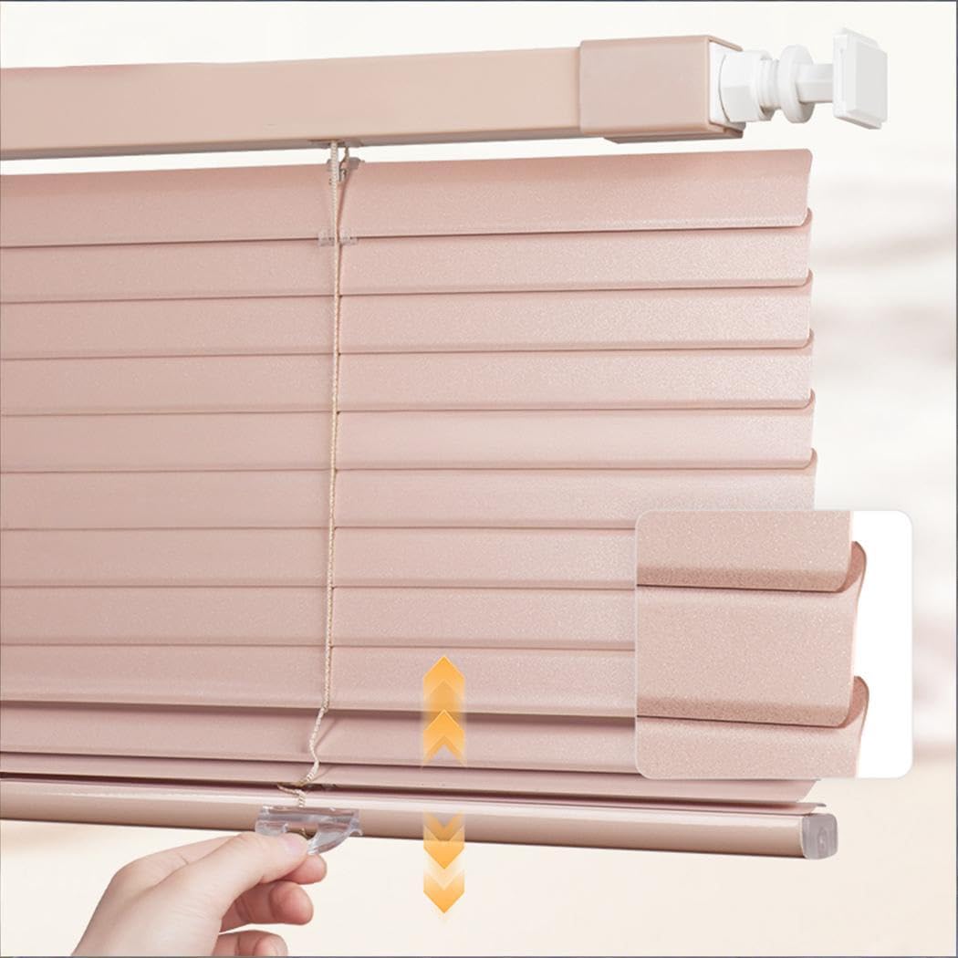 25.0mm Oscurante Tenda Veneziane Da Interno 35cm 50cm 80cm 120cm Veneziana In Alluminio Per Finestre Verandato Soggiorno Bagno(Mauve)