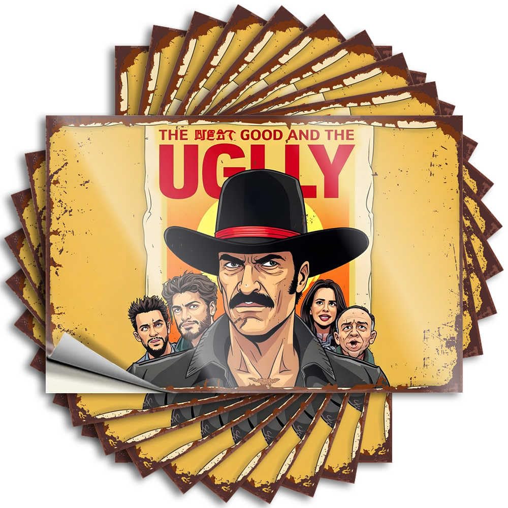 Affirmation Quote, Summer Bottle Western Legend: The Good, The Bad, and The Ugly | Funny Quote Spring Decals(8X12CM)