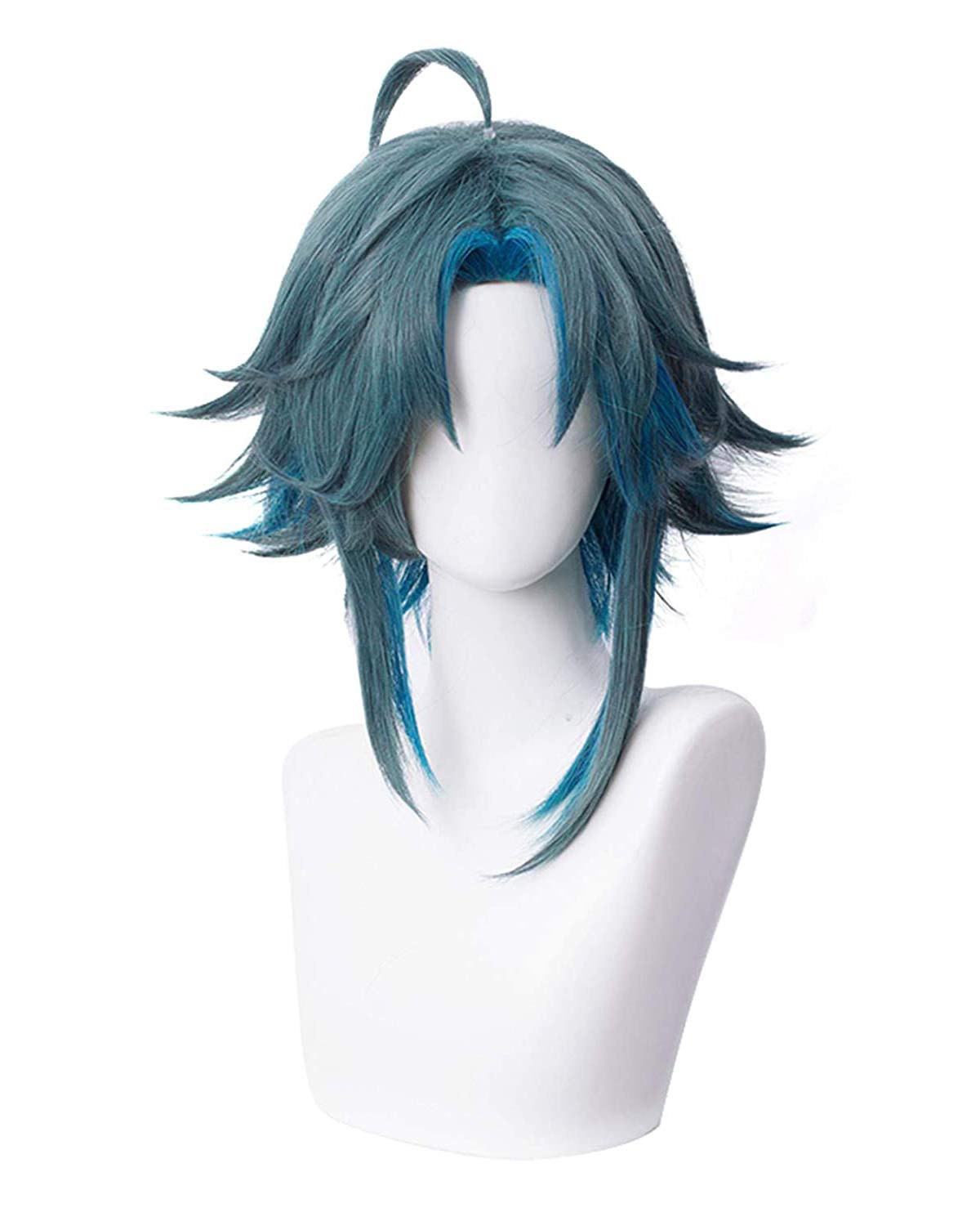 Mixed Color Genshin Impact Xiao Cosplay Wig for Men Boys Halloween Xmas Costume