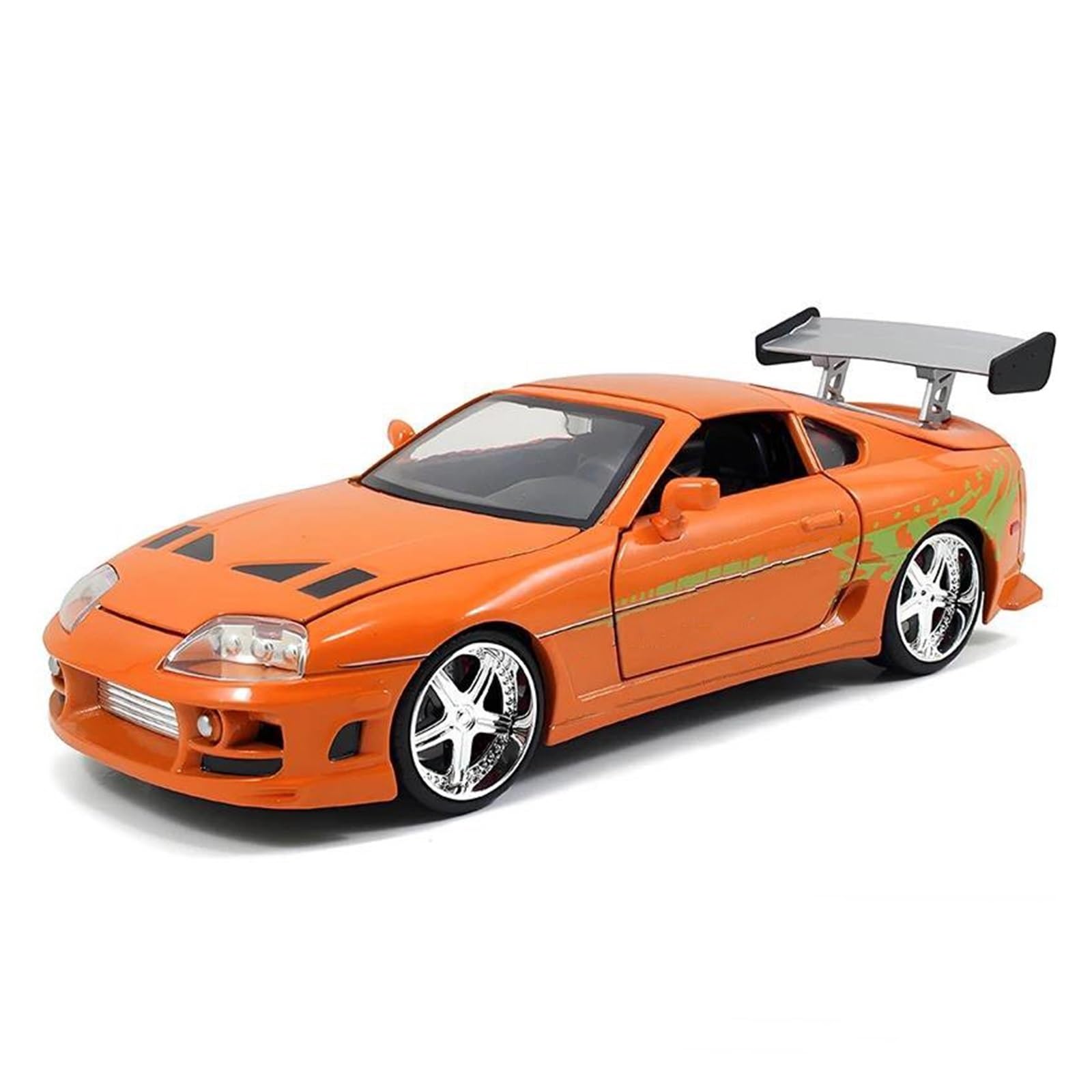 Audsni Orange Die-Cast Diecast Car Model For Toyota For Supra 1995 Diecast Model Car