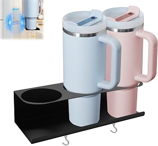 Magnetic Cup Holder for Stanley, HYLEBOR Tumbler Organizer for 30/40 oz Stanley Cup Accessories, Disassembly Water Bottle Organizer for Refrigerator, Cabinet, Kitchen