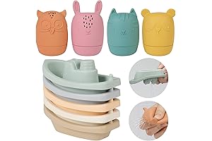 9Pcs Floating Baby Bath Boats