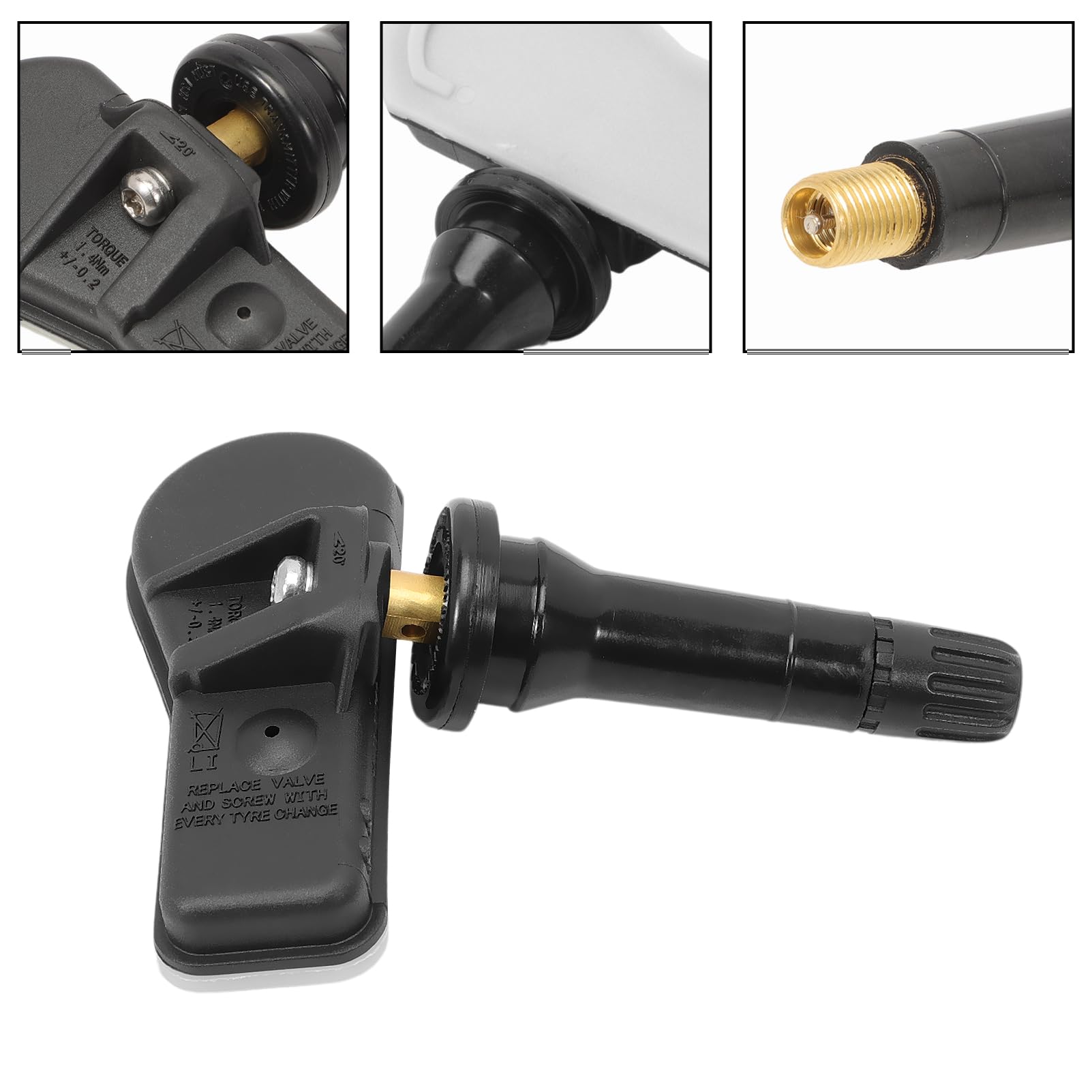 KASturbo 4 sensores presión neumáticos TPMS para Berlingo C4 C5 207 208 308 | C-Elysee, 3008, 301, 408, 5008, Partner, RCZ, 508 SW; OE 9802003680/9502003680; resistente