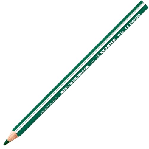 Image of STABILO Trio thick - Colouring Pencil - Wallet of 24 Assorted Colours + Sharpener
