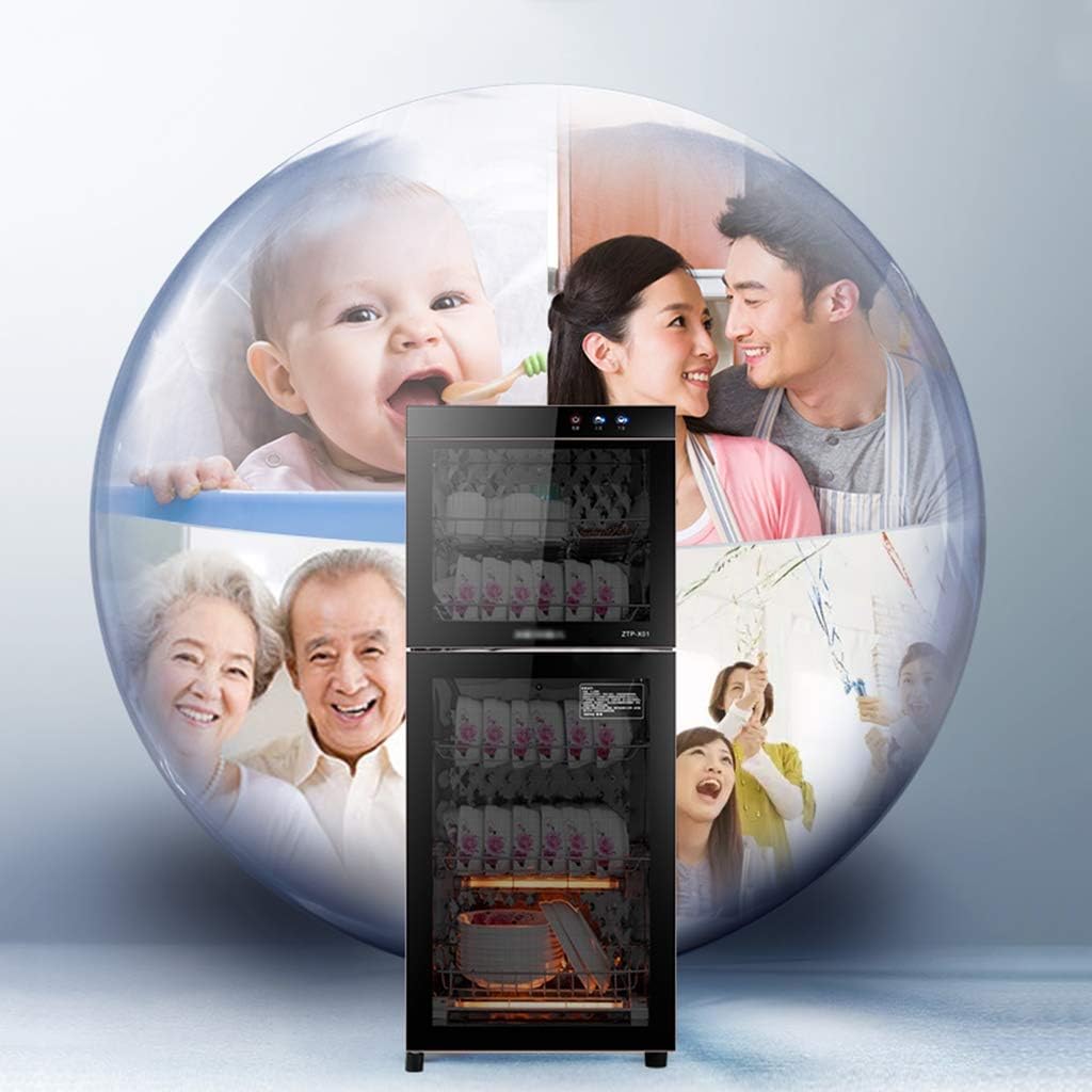 Gabinete Esterilizadores Desinfección A Alta Temperatura Ozono Secado De Vajillas De Cocina Alta Capacidad Puerta De Seguridad Vertical Hogar Comercial(Size:42.5cm*36.5cm*129cm)