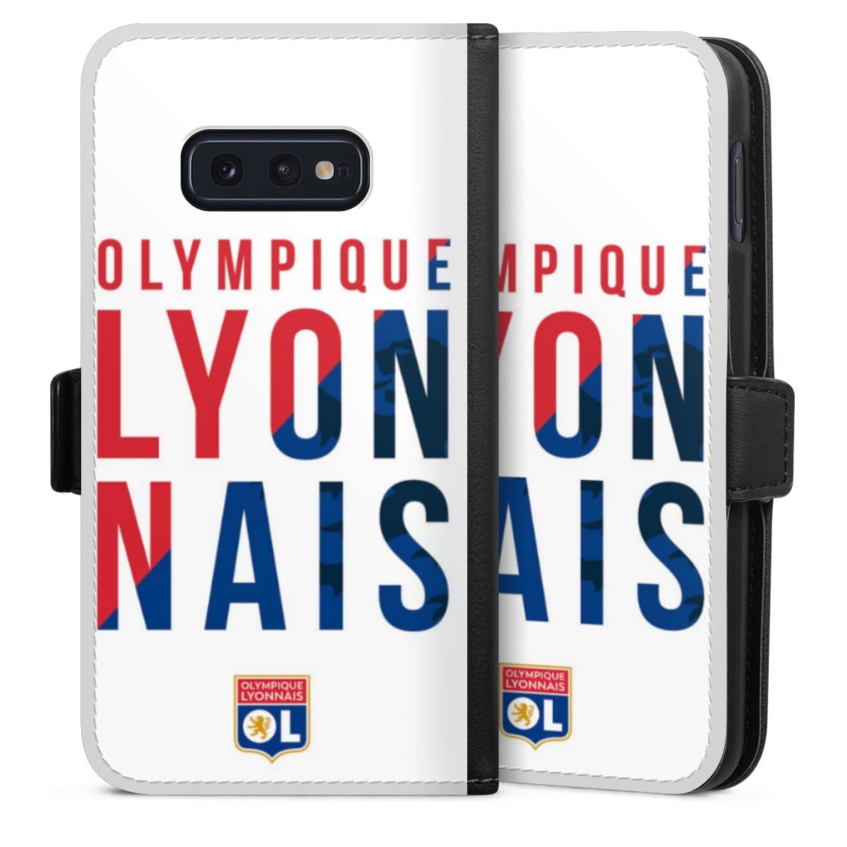 DeinDesign Etui Compatible avec Samsung Galaxy S10e Etui Folio Etui magnetique Olympique Lyonnais Articles pour Fans OL