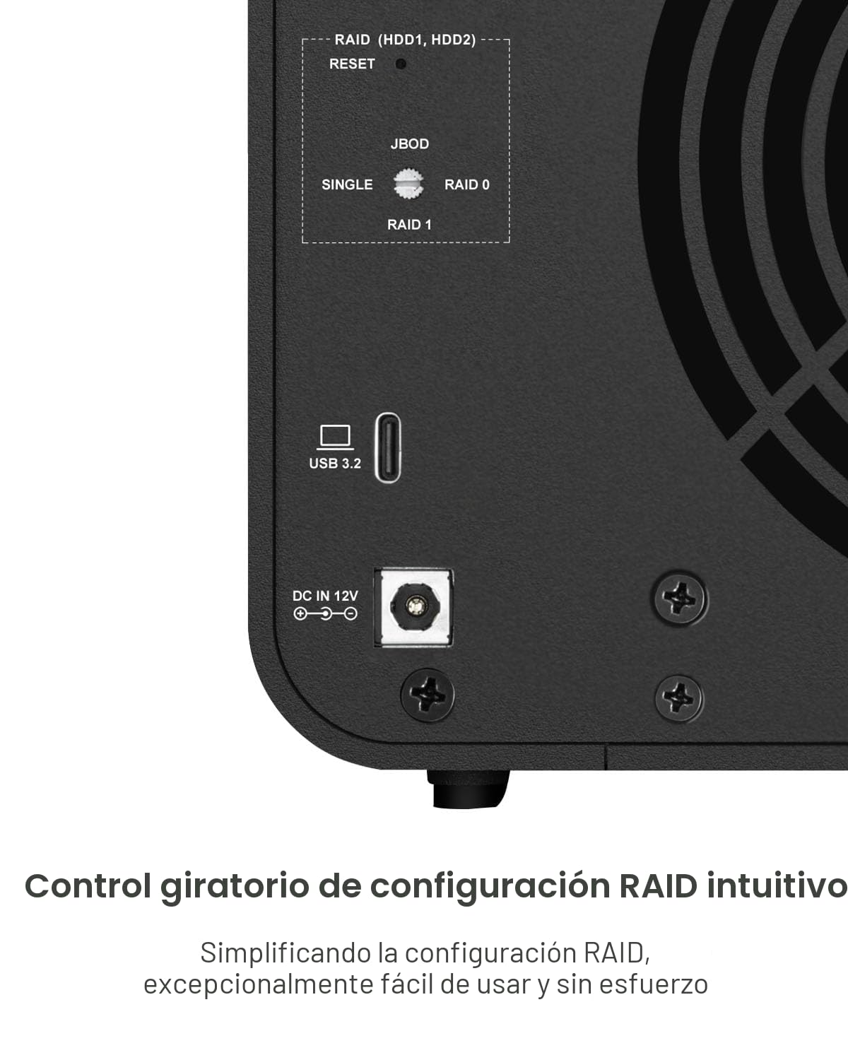 TERRAMASTER D8 Hybrid HDD NVMe Caja USB 3.2 Gen 2 10Gbps Tipo C de 8 Bahías Almacenamiento USB, Compatible con Raid 0/1/Individual/JBOD, Arreglo de Discos Híbrido Exclusivo 2+6 Raid (Sin)