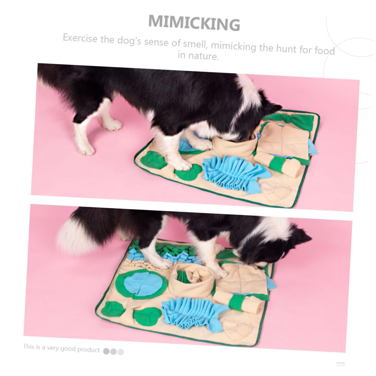 Hund Schnüffelmatte für Hunde zum Futtertraining, Polar Fleece