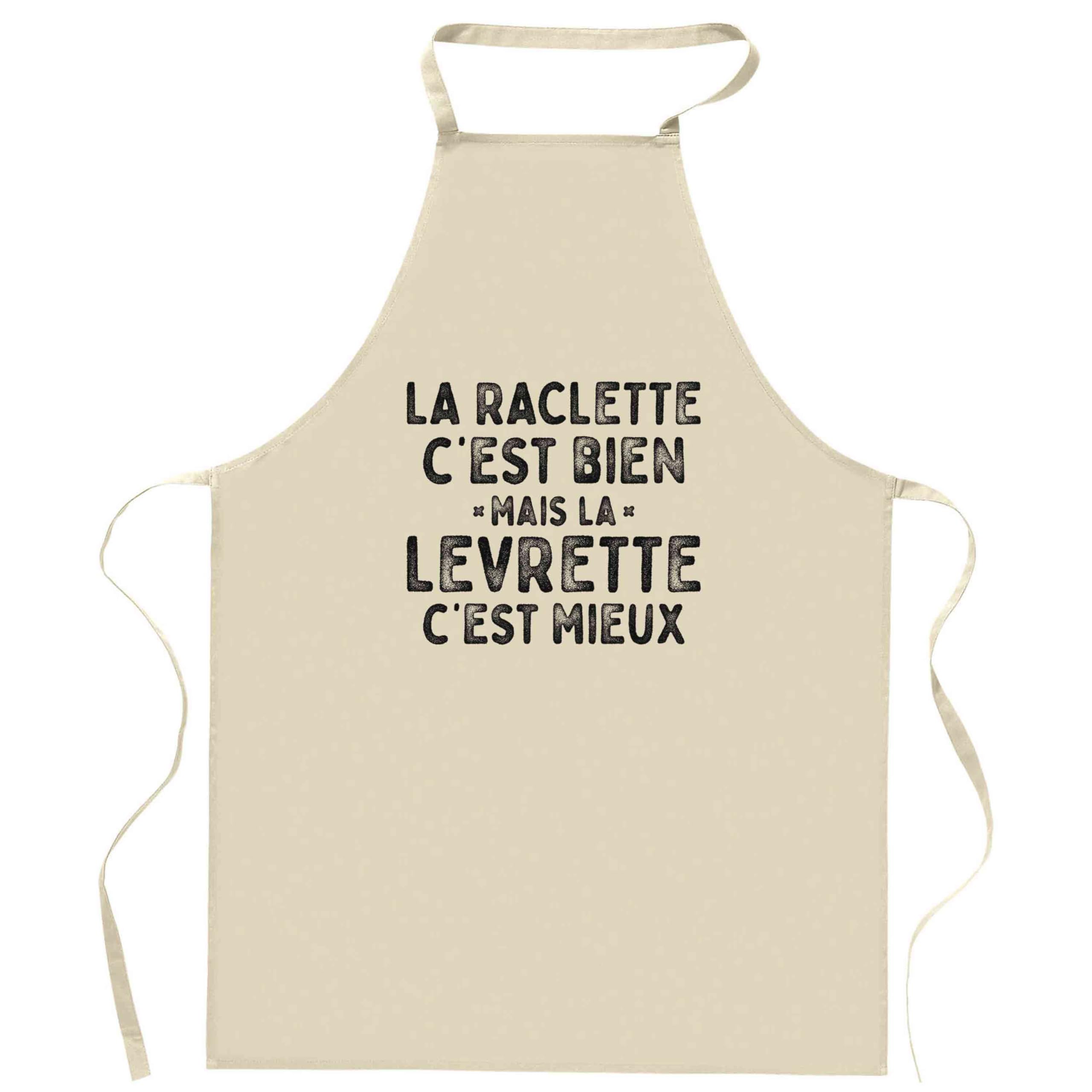 Tablier La raclette : fini les tâches de fromage fondu sur vos vêtements de fête