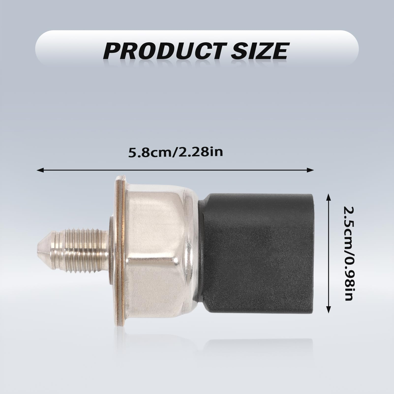 13537537319 Kraftstoffdrucksensor Drucksensor kompatibel mit 1er Serie E87 E81 E88 E82 3er E90 E91 E93 E92 5er E60 E61 F10 F11 GT F07 6er E63 E644 F12 F13 7er F01 X5 E70