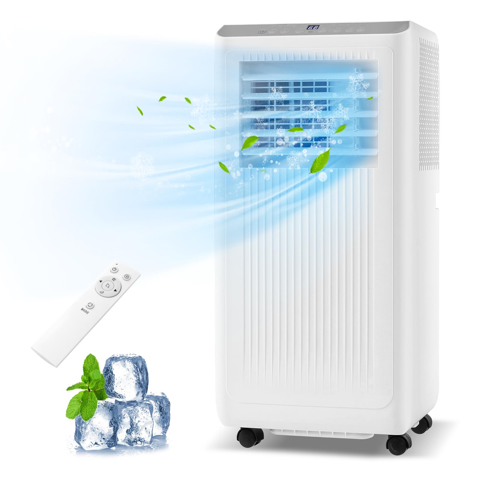 DORTALA 8000 BTU Portable Air Conditioner 3 in 1 AC Unit Fan Dehumidifier for Rooms up to 250