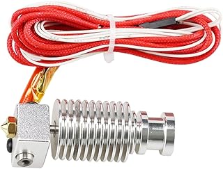 APAAZO 1Set E3D V6 3D Print J-head Hotend Compatible With 1.75/3mm Direct Filament Wade Extruder 0.2/0.3/0.4/0.5mm Nozzle Long/Short Distance (Color : 12V, Size : Long-0.5-3.0mm)