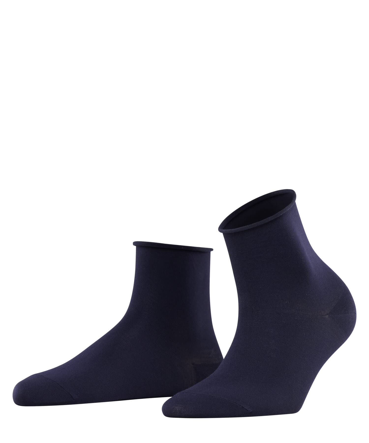 FALKE Women's Cotton Touch W Sso Thin Plain 1 Pair Socks, Blue Dark Navy 6370, 2.5-5