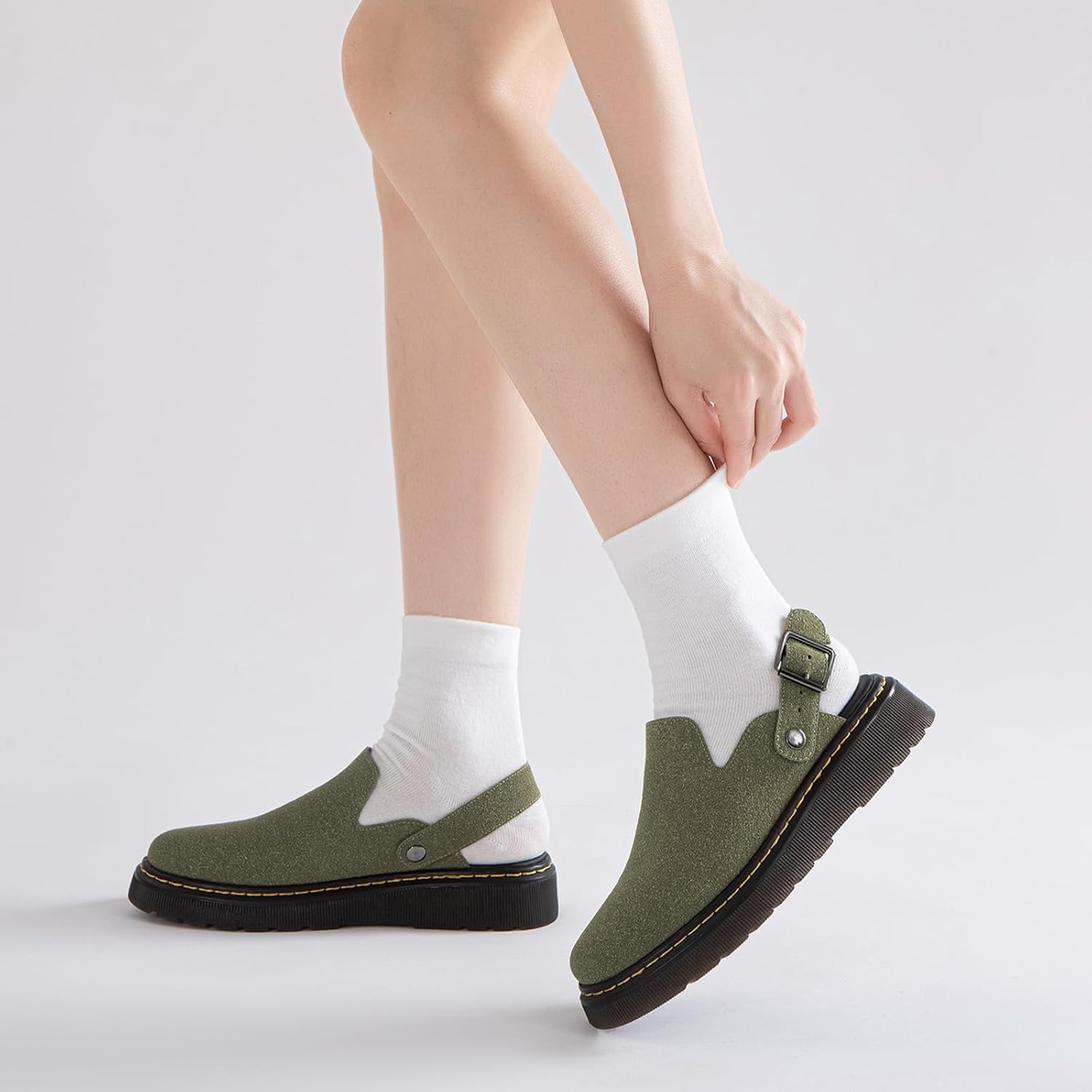 Athlefit Women's Clogs Shoes with Back Strap Comfortable Latex Footbed Slip-On Adjustable Slingback Mules Zapatos para Mujer - Image 2