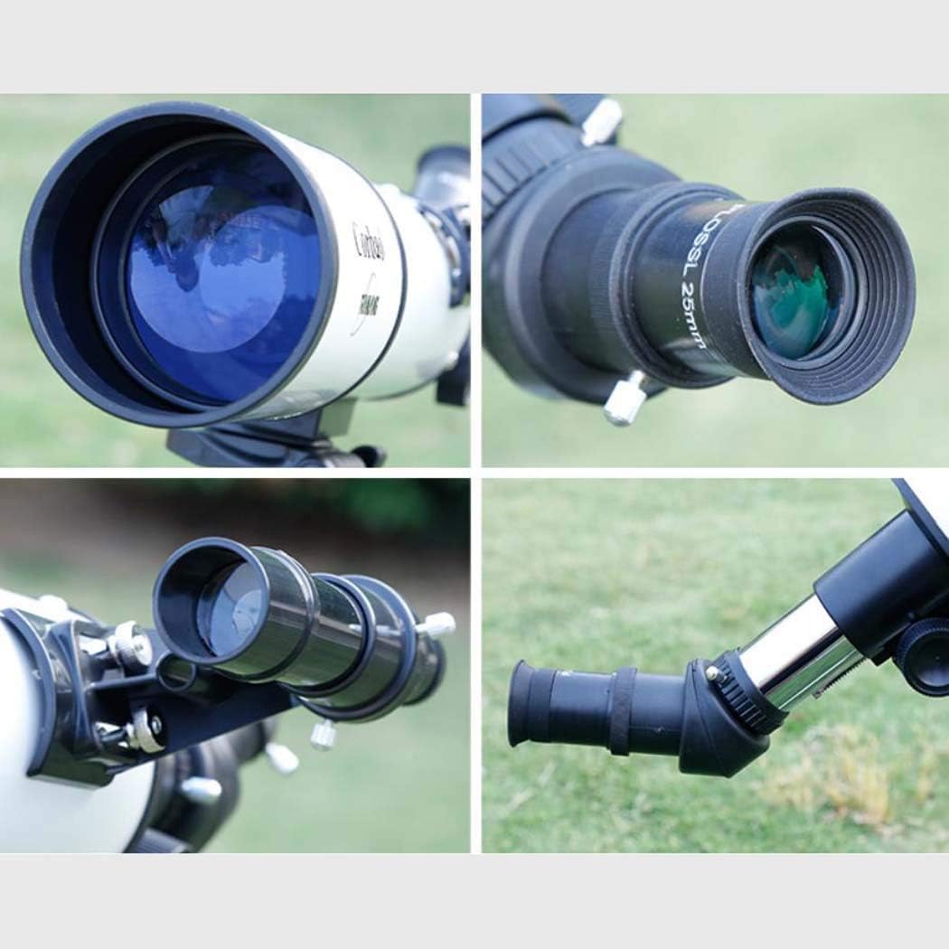 Practical Telescope Focal Length 400Mm Refractor Telescope with Tripod ; Finder Scope Portable Telescope for Kids ; As