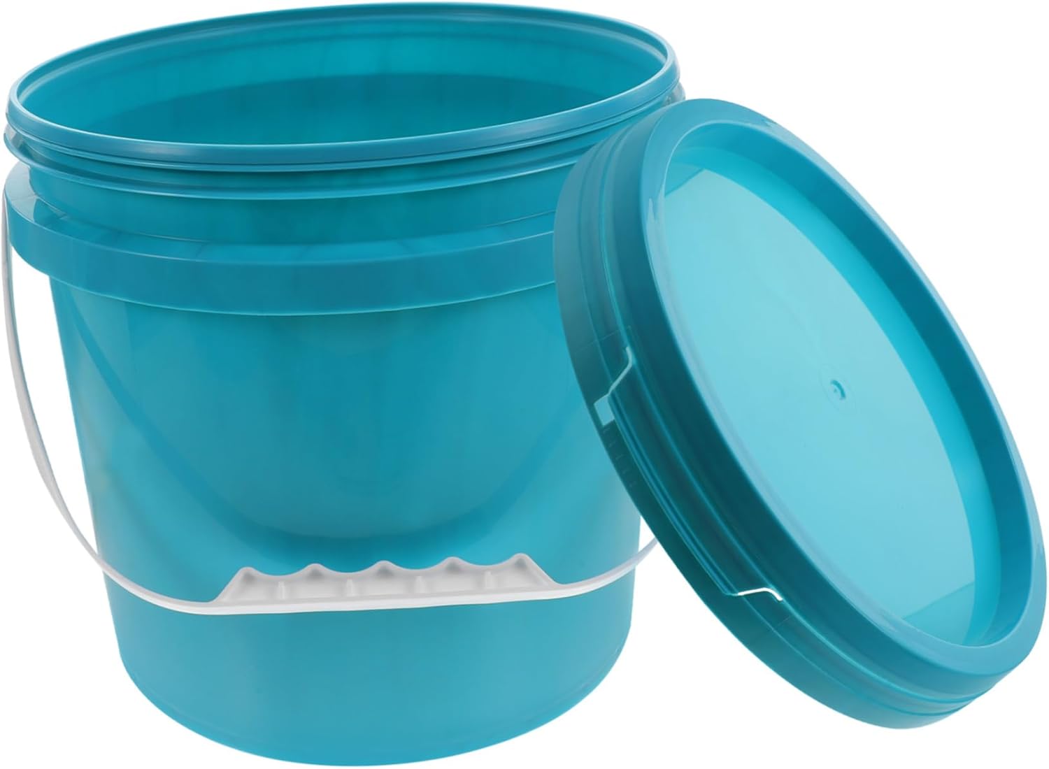 Uonlytech Plastic Paint Bucket Clear Storage bin with lid