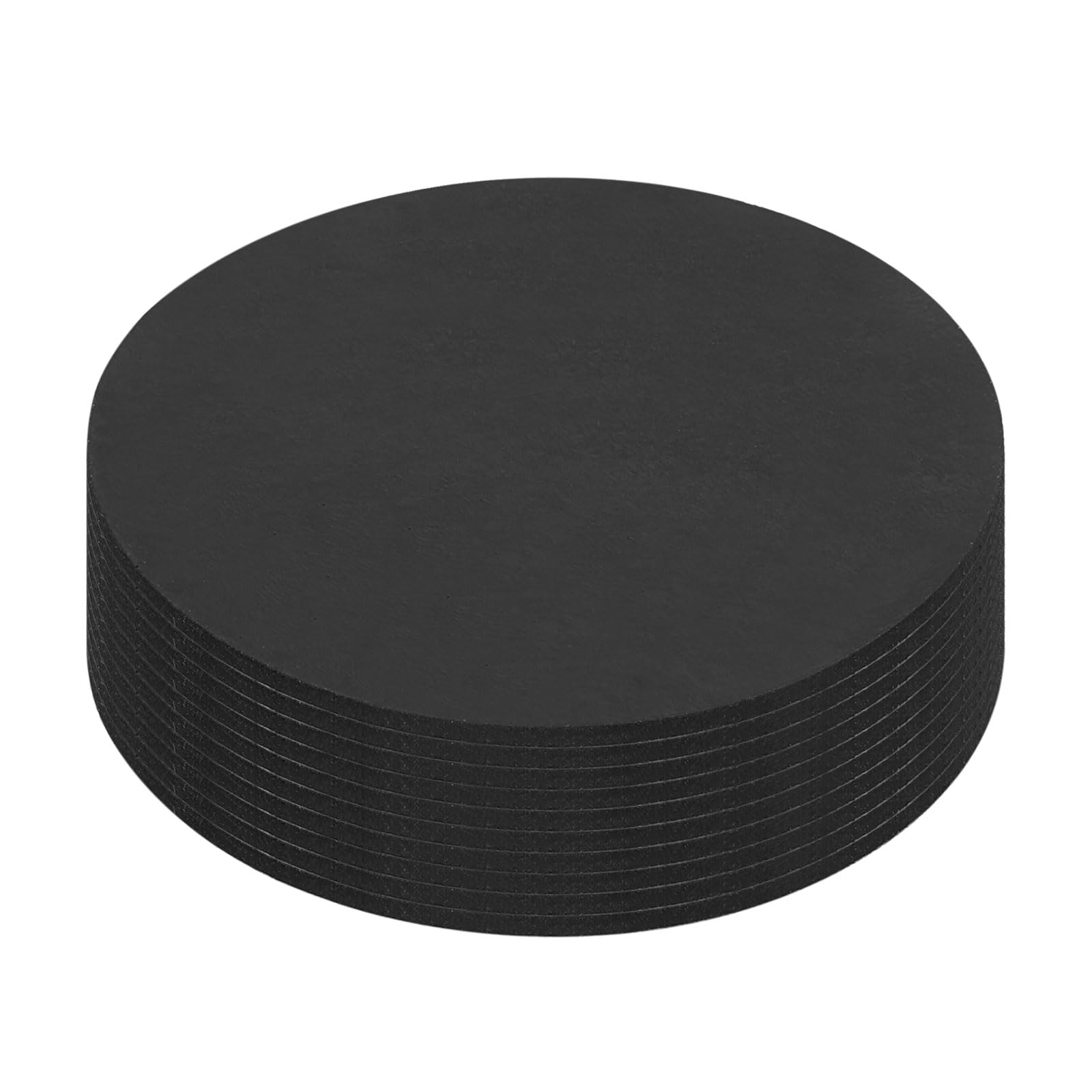 sourcing map 10Pcs Non Slip Furniture Pads, 60x1.7mm Self Adhesive Round Rubber Furniture Grippers, Floor Protector for Chair Table Legs, Hardwood Floors and Home Appliances, Black